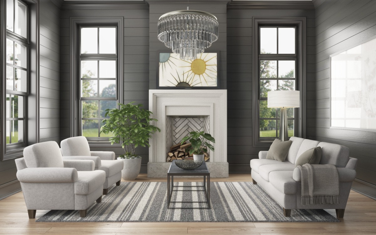 Livingston custom furniture in a living area